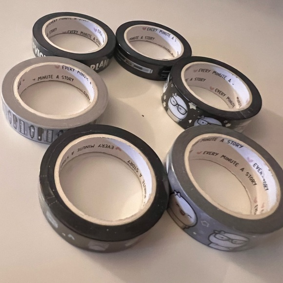 Every minute a story- midnight shimmer washi tape - Picture 2 of 2